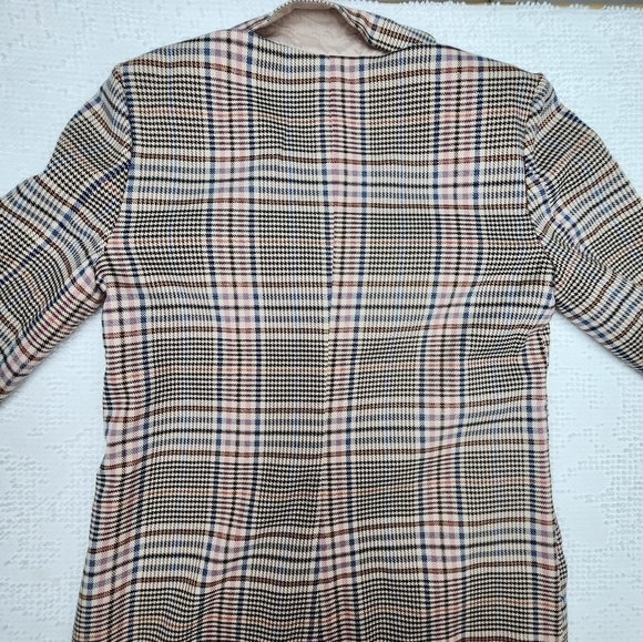 BB Dakota NWT Long Plaid Blazer Size Small - Picture 10 of 12